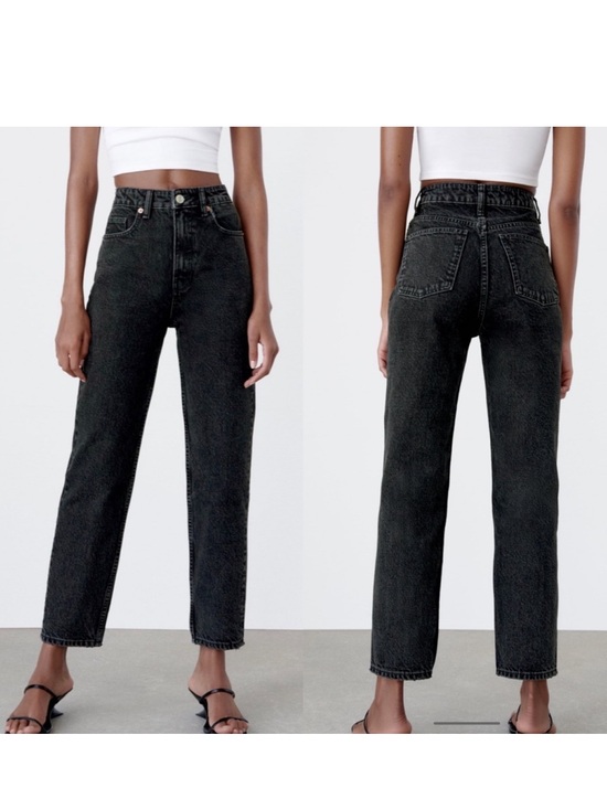 Zara Denim - 88. Zara High Rise Mom Fit Black Jeans